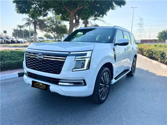 rent Nissan Patrol (White) in dubai UAE